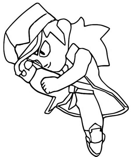 Coloring Page Brawl Stars Year Of The Tiger Furious Fang 6