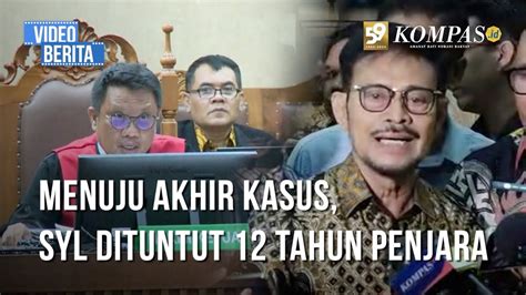 SYL Dituntut 12 Tahun Penjara Denda Rp 500 Juta Dan Uang Pengganti Rp