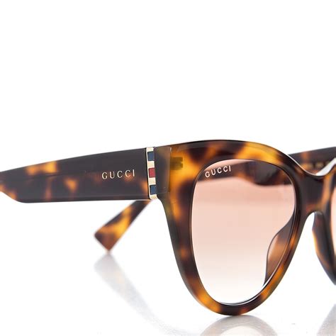 GUCCI Cat Eye GG0460S Sunglasses Havana 546034