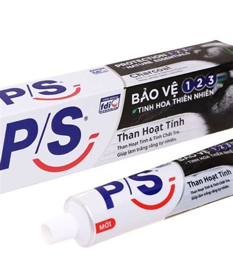 Kem đánh Răng Ps Than Hoạt Tính 180g Ly Sứ Quality For Life