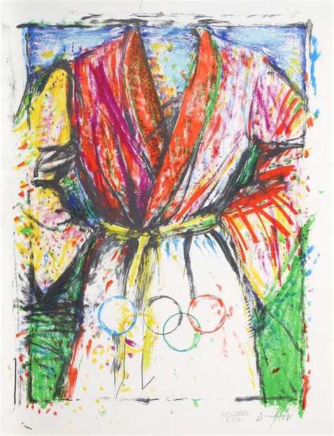Jim Dine Olympic Robe Pop Art Lithograph By Jim Dine Jim Dine Art
