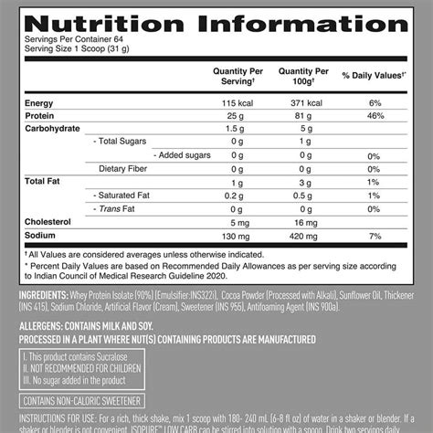 Isopure Low Carb 2 Kg 441 Lb Dutch Chocolate Nutrizone