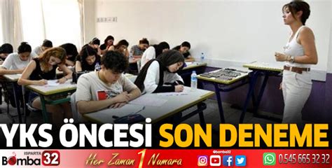 YKS öncesi son deneme