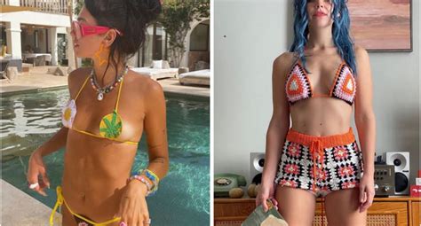 Dua Lipa Y Camila Sodi Lucen Bikinis De Crochet