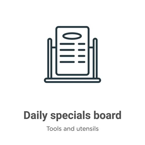 ᐈ Daily Specials Signs Stock Vectors Royalty Free Daily Specials Board