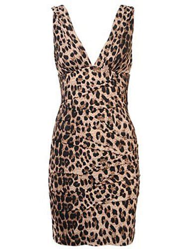 Tiered Leopard Dress Vie Pratique Féminin