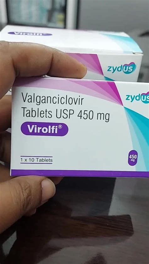 Valganciclovir Tablets Usp Mg By Zydus Virolfi Mg Tablets