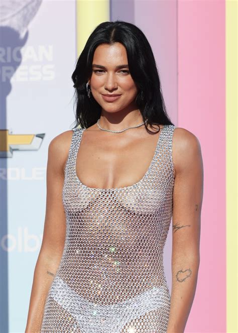 Dua Lipa Goes Braless In Bottega Veneta Naked Dress POPSUGAR Fashion UK