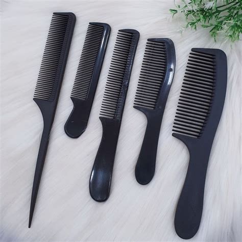 ready stock  pcs black colour hair comb styling salon anti
