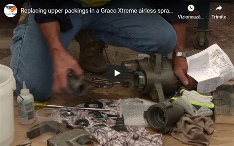 Replacing Upper Packings In A Graco Xtreme Airless Sprayer Blast