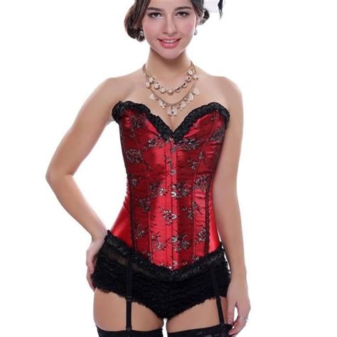 Bustier Femme Corset Gothique Pour Femmes Bustier Burlesque Vintage