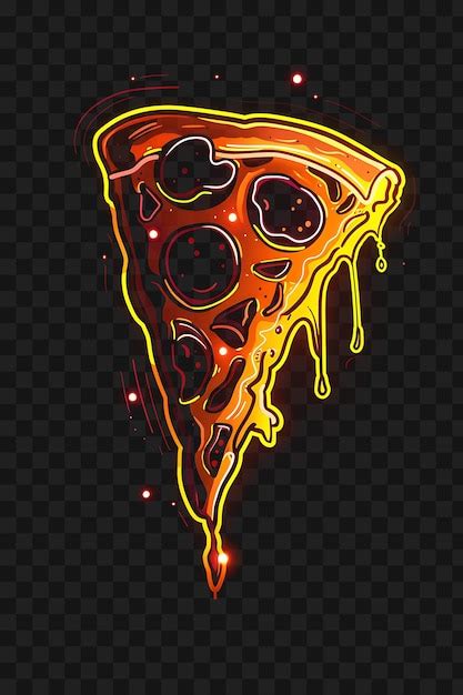 Premium Psd Set Of Delicious Pizza Slice Bit Pixel With Cheese And