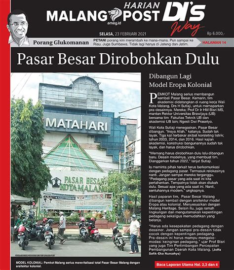 Malang Post Harian Di S Way Malang Post Februari