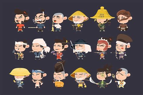 36 Samurai Characters in 2024 | Ninja illustration, Samurai, Graphic ...