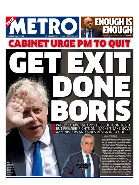 Metro Front Page 7th Of July 2022 Tomorrow S Papers Today