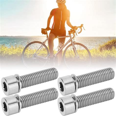 Xju Stem Screws M7x25mm Bike Accessory Handlebar Stem Bolts Screw Lightweight For Bicycle