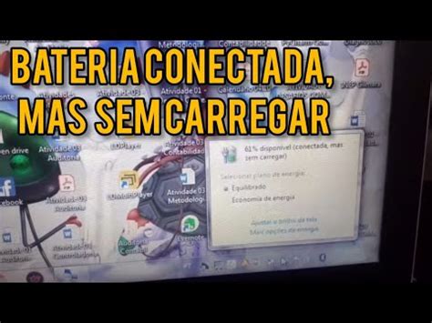 Bateria Do Notebook Conectada Mas N O Carrega Resolvido Youtube