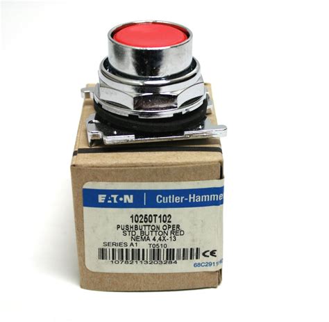 T Eaton Cutler Hammer Pushbutton Operator Momentary Red Mm