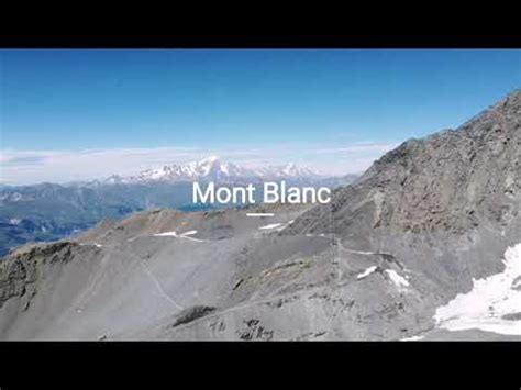 La Plagne Glacier And Mont Blanc With Dji Mavic Mini Youtube