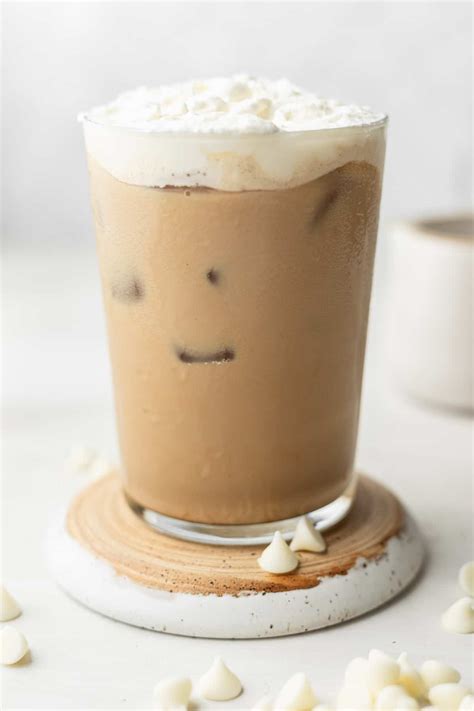 Easiest Starbucks Iced White Chocolate Mocha Copycat Bake And Bacon