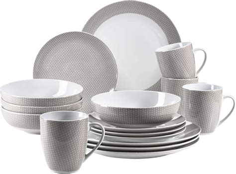 MÄSER 931566 Kitchen Time II Geschirr Set für 4 Personen 16 tlg