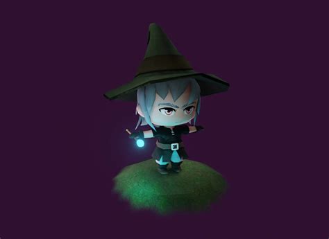Mage Chibi 3d Model Flippednormals