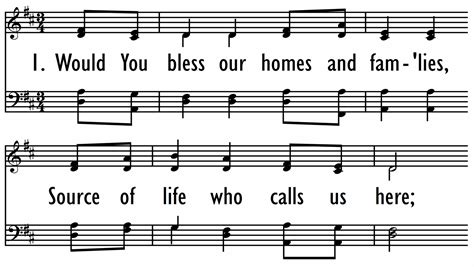 Would You Bless Our Homes And Families Digital Songs Hymns