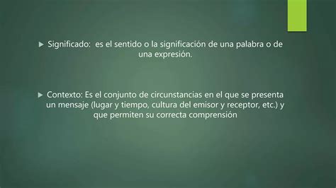 Significado Y Contexto Ppt