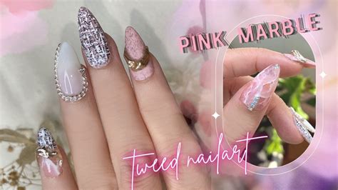 T L M Nail K D Tweed Nail Ph I V N H Ng Pink Marble Tweed