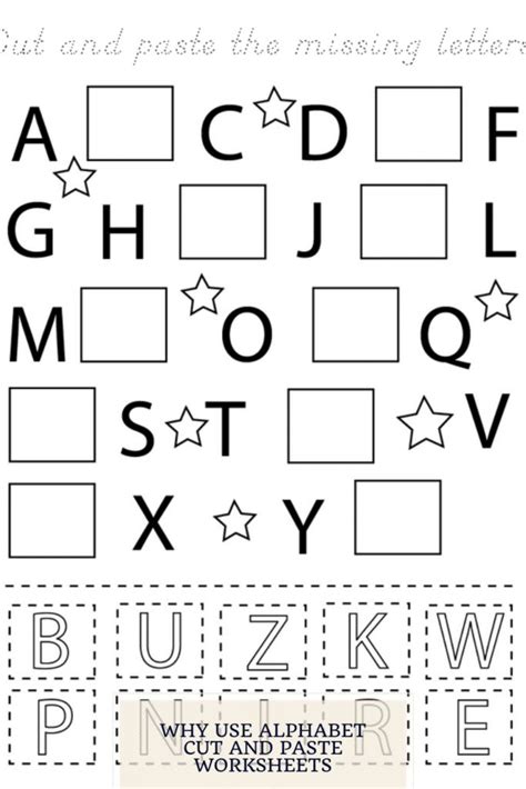 alphabet letter cut  paste worksheets alajnabiacom