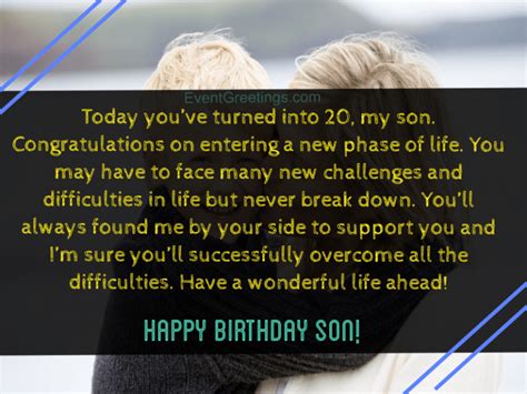 Best Happy Birthday Son From Mom Quotes With Unconditional Love