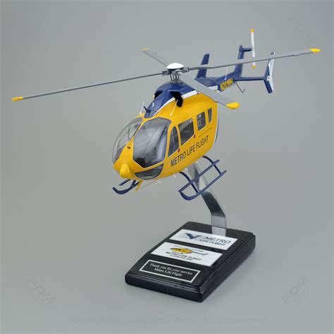 Eurocopter Ec145 Metro Life Flight N261mh Helicopter Model Factory