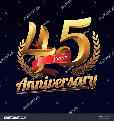 Years Anniversary Golden Logo Celebration Royalty Free Stock