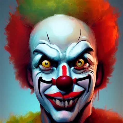 Concept Art Of Clown By Jama Jurabaev Cinematic Shot Stable Diffusion