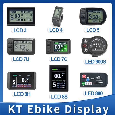 KT rower elektryczny wyświetlacz 24V36V48V72V LCD3 LCD4 LCD5 LCD7U