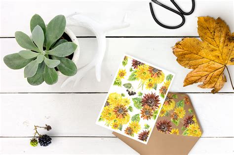 Autumn Watercolor Floral Collection By Ojardin Thehungryjpeg