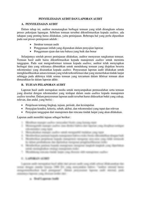 Solution Penyelesaian Audit Dan Laporan Audit Studypool