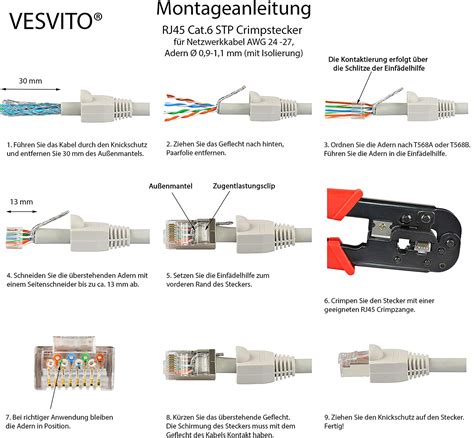 RJ45 Stecker An Verlegekabel HaustechnikDialog