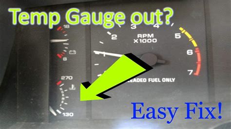 How To Fix Your Temp Gauge Replacing Temperature Sender Sending Unit