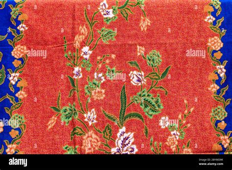 Popular Batik Sarong Pattern Background In Thailand Traditional Batik