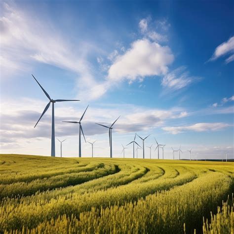 Premium Photo Wind Turbines In A Field