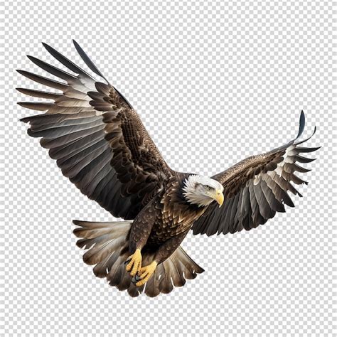 Aigle Isol Sur Fond Transparent Png Psd Premium