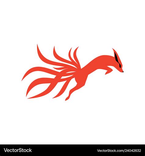 Nine Tailed Fox Svg