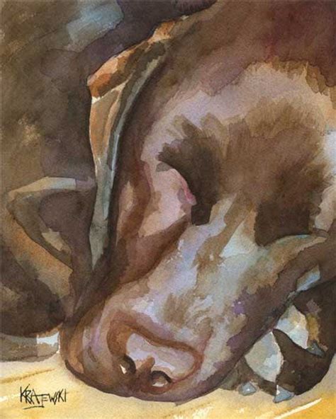 Labrador Retriever Art Print Of Original Watercolor Painting 11x14