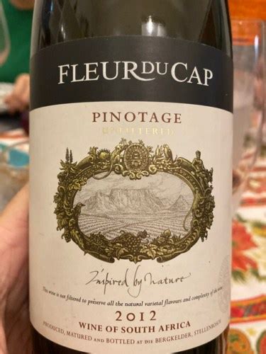 Fleur Du Cap Unfiltered Pinotage Vivino