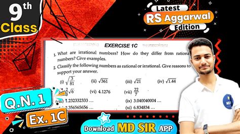 Rs Aggarwal Class 9 Chapter 1 Exercise 1C Question Number 1 Number