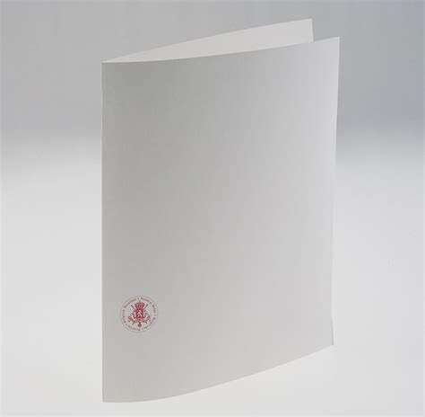 An Open White Paper With A Red Stamp On It