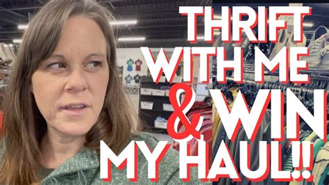 Thrift With Me Win My Haul Thrift Haul Giveaway Thrifting