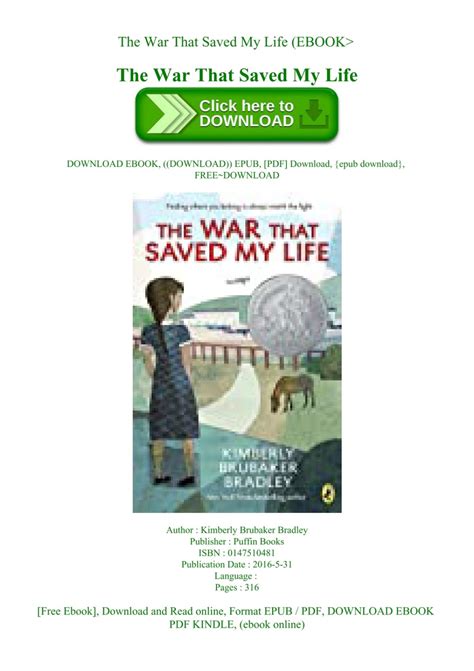 EBOOK The War That Saved My Life (EBOOK