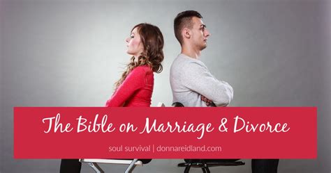 The Bible On Marriage And Divorce August 25 Soul Survival